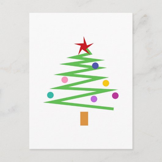 kerstboom feestdagenkaart (Voorkant)