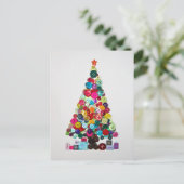 Kerstboom Feestdagenkaart (Staand voorkant)