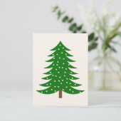 Kerstboom Feestdagenkaart (Staand voorkant)