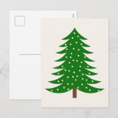Kerstboom Feestdagenkaart (Voorkant / Achterkant)