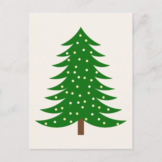 Kerstboom Feestdagenkaart (Voorkant)