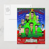 kerstboom feestdagenkaart (Voorkant / Achterkant)