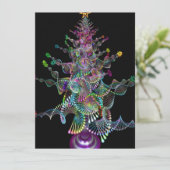 kerstboom feestdagenkaart (Staand voorkant)