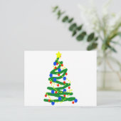 Kerstboom Feestdagenkaart (Staand voorkant)