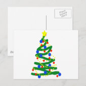 Kerstboom Feestdagenkaart (Voorkant / Achterkant)