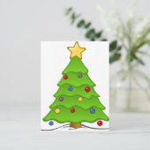 kerstboom feestdagenkaart (Staand voorkant)