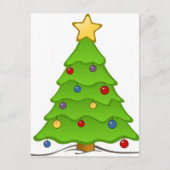 kerstboom feestdagenkaart (Voorkant)