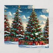 Kerstboom Feestdagenkaart (Voorkant / Achterkant)