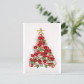 kerstboom feestdagenkaart (Staand voorkant)