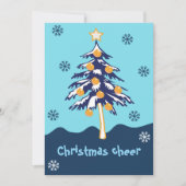 kerstboom feestdagenkaart (Voorkant)