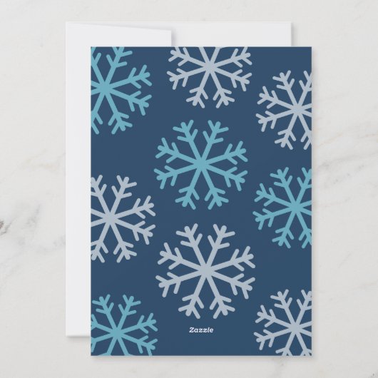 kerstboom feestdagenkaart (Achterkant)