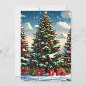 kerstboom feestdagenkaart (Achterkant)