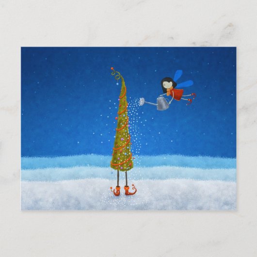 Kerstboom Feestdagenkaart (Voorkant)