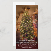 kerstboom feestdagenkaart (Voorkant / Achterkant)