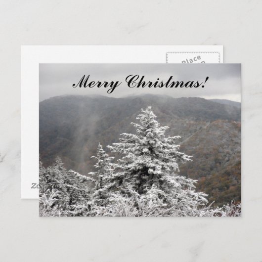 kerstboom feestdagenkaart (Voorkant / Achterkant)