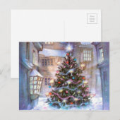 kerstboom  feestdagenkaart (Voorkant / Achterkant)