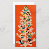 kerstboom feestdagenkaart (Voorkant / Achterkant)