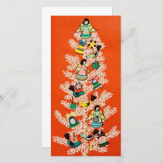  kerstboom feestdagenkaart (Voorkant / Achterkant)