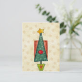 kerstboom feestdagenkaart (Staand voorkant)