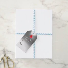 KERSTBOOM FEESTDAGPARTIJ groen Cadeaulabel