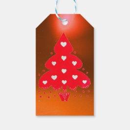 KERSTBOOM FEESTDAGPARTIJ ORANJE CADEAULABEL