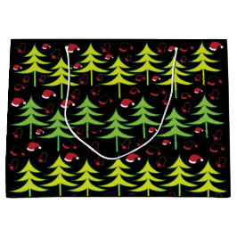 Kerstboom feestelijk groot cadeauzakje