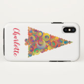 Kerstboom Feestelijke Chic Kleurrijke Girly Case-Mate iPhone Case (Achterkant (horizontaal))