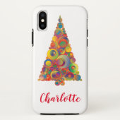 Kerstboom Feestelijke Chic Kleurrijke Girly Case-Mate iPhone Case (Achterkant)