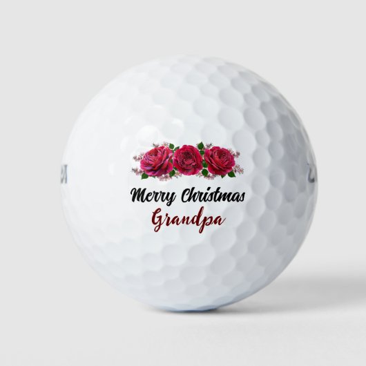 Kerstboom Feestelijke Kerstcadeau Ontwerp Golfballen (Voorkant)