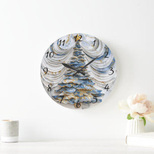 Kerstboom feestelijke magie grote klok