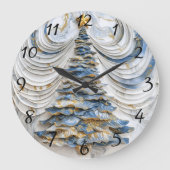 Kerstboom feestelijke magie grote klok (Voorkant)