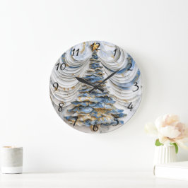 Kerstboom feestelijke magie grote klok