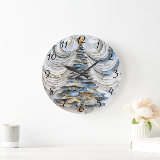 Kerstboom feestelijke magie grote klok (Huis)