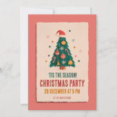 Kerstboom feestkaart kaart (Voorkant)