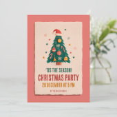 Kerstboom feestkaart kaart (Staand voorkant)