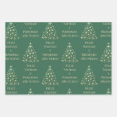 kerstboom Feliz Navidad y Prospero Año Nuevo Inpakpapier Vel (Voorkant 3)