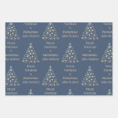 kerstboom Feliz Navidad y Prospero Año Nuevo Inpakpapier Vel (Voorkant 2)