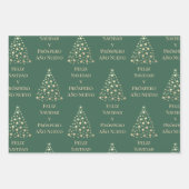 kerstboom Feliz Navidad y Prospero Año Nuevo Inpakpapier Vel (Voorkant 3)