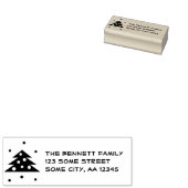 Kerstboom Festief Gezinsadres Rubberstempel (Gestempeld)