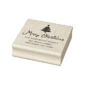 Kerstboom Festief Rubberstempel (Stempel)