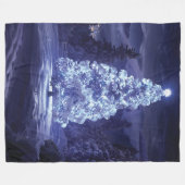 kerstboom fleece deken (Voorkant (Horizontaal))