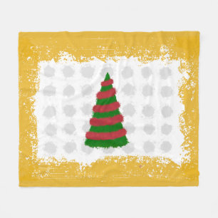 kerstboom fleece deken