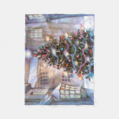 kerstboom fleece deken (Voorkant)