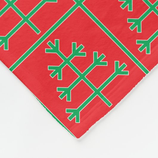 kerstboom fleece deken (Hoek)