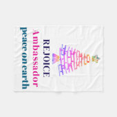 Kerstboom Fleece Deken (Voorkant (Horizontaal))