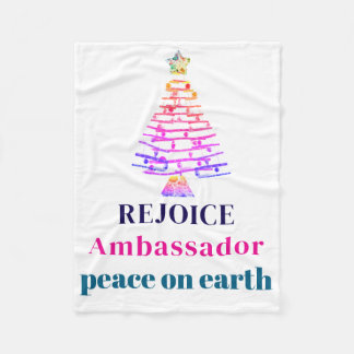 Kerstboom Fleece Deken