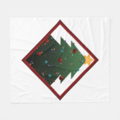kerstboom fleece deken (Voorkant (Horizontaal))