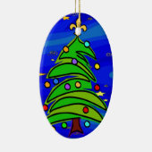 kerstboom Fleur De Lis Keramisch Ornament (Rechts)