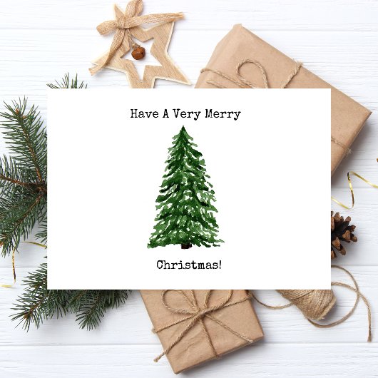 Kerstboom Folie Feestdagen Briefkaart