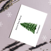 Kerstboom Folie Feestdagen Briefkaart